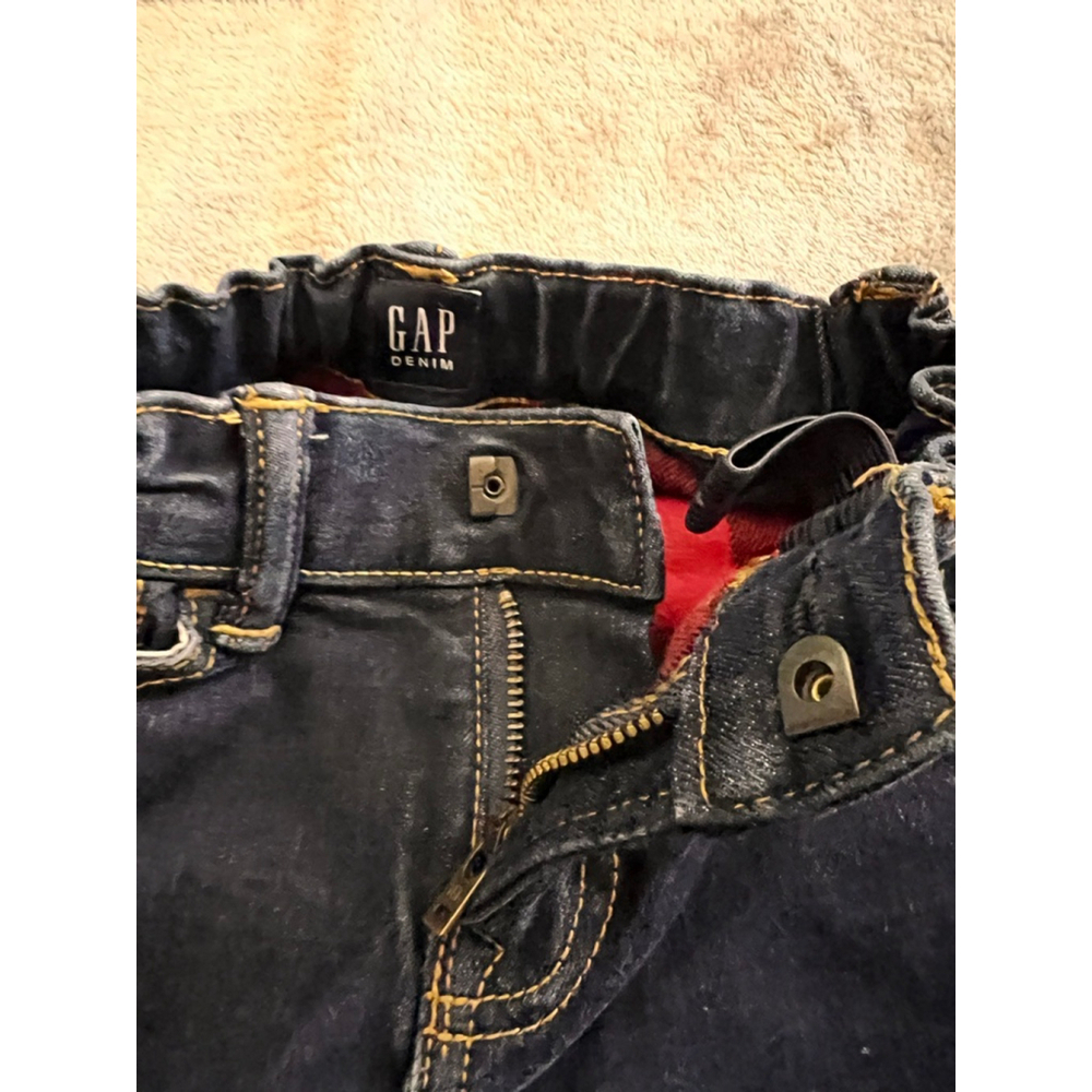 Kids Gap Denim Jeans with Red Plaid Lining Size 5 - Picture 5 of 10